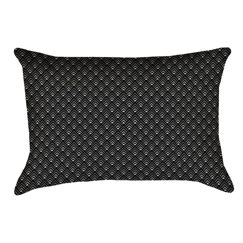 Coussin Katelyn Elizabeth, Simili daim, Noir