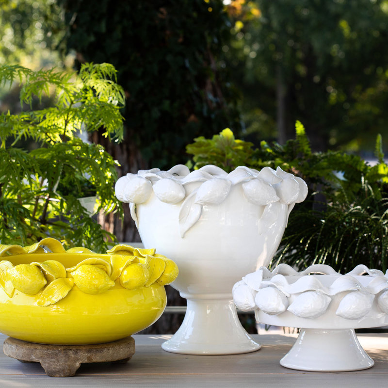 Limoni Handmade Planter, White