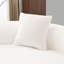 66,32 po incurvé, tissu blanc, éponge à compression complète, sans installation, capacité de 350 lb, conception moderne pour un espace de vie compact, velours, rassemblement confortable