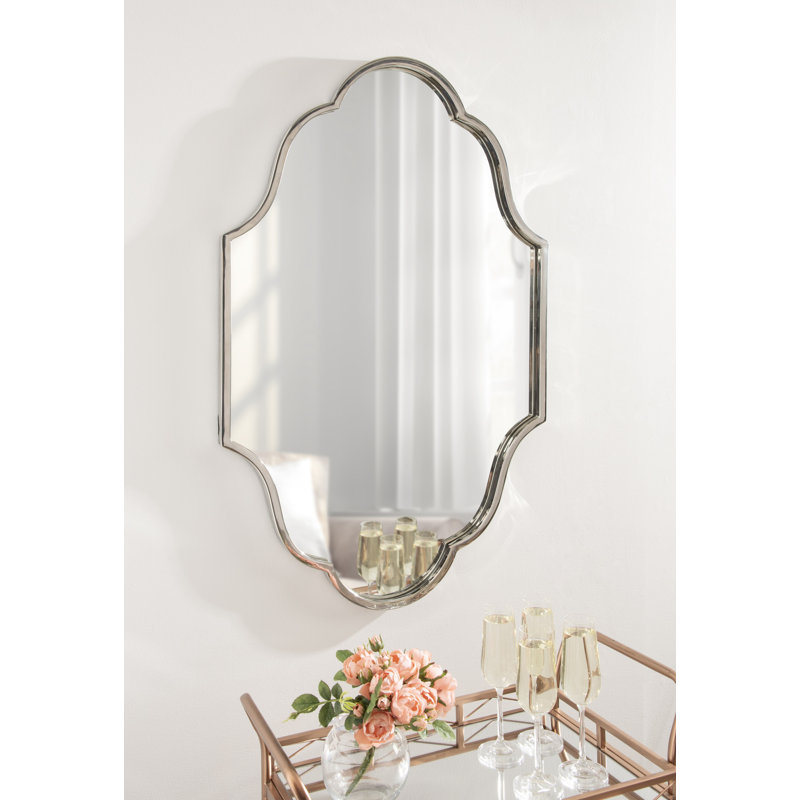 Miroir d'appoint Passabe Glam, 23 po x 37 po, Argent