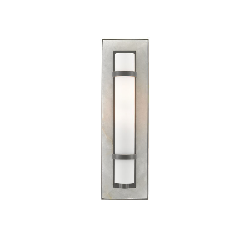 Bruneau 1 - Light Flush Mounted Sconce, Natural Alabaster/Polished Nickel