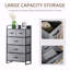 Armoire, tissu en bois, rangement de tiroir, commode à 5 tiroirs, commode à 4 niveaux pour entrée de chambre à coucher, unité de tour avec plateau en bois