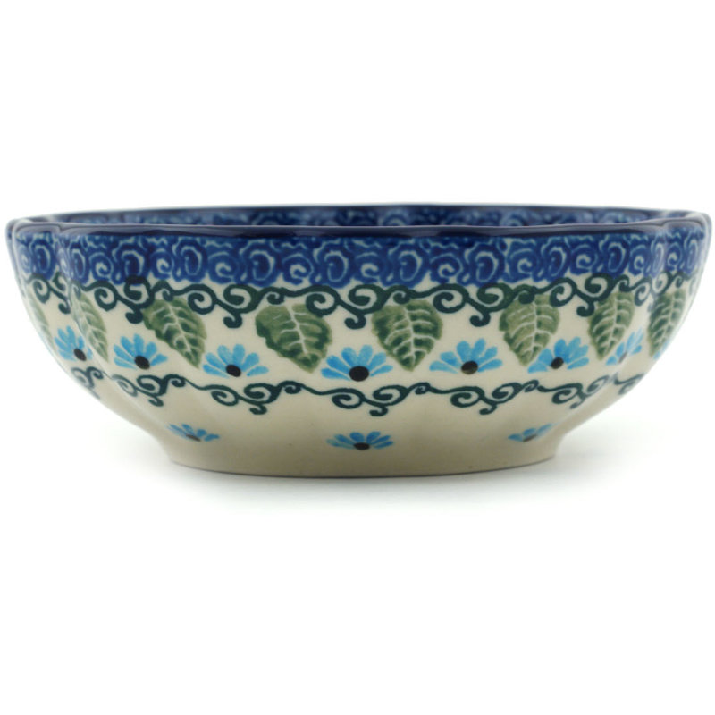 Forget Me Not Stoneware Rice Bowl