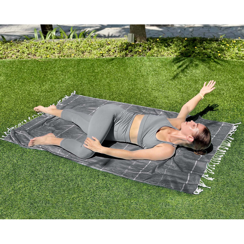 100% Cotton Beach Towel, Grey