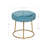Bonview Flower Upholstered Velvet Metal Accent Stool-2026025196