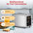 Teendow Extra Wide 2 Slice Toaster, 6 Bread Types & 6 Shade Settings,  Stainless Steel Digital Toaster With Timer And Sound Function