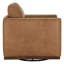 Fauteuil pivotant rembourré en cuir véritable Bobbi-117798968