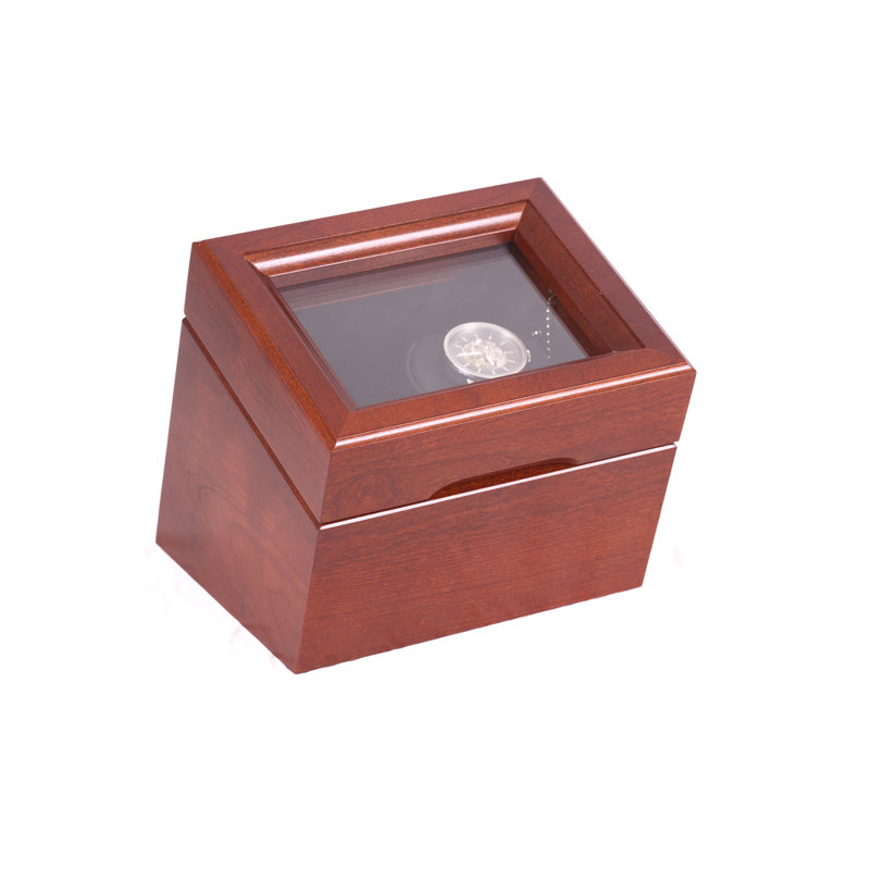 Brigadire Wood Watch Box + Watch Winder, Heritage Cherry