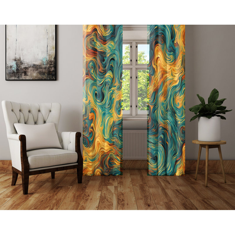 Paire de rideaux semi-transparents en polyester Fairhaven, L 20 po x L 82 po