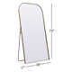 Sabine Metal Arch Floor Mirror