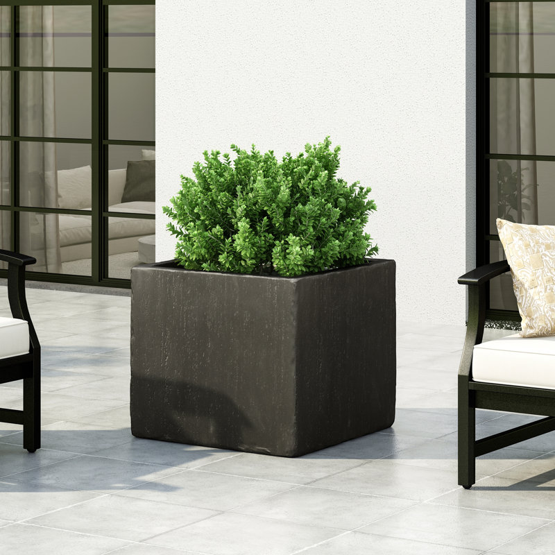 Boîte à fleurs pour jardin, Noir