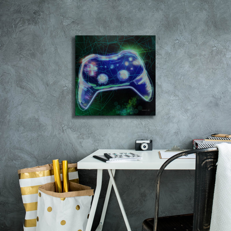 «Game On 3» par Danhui Nai, art mural sur toile, H 18 po x l 18 po