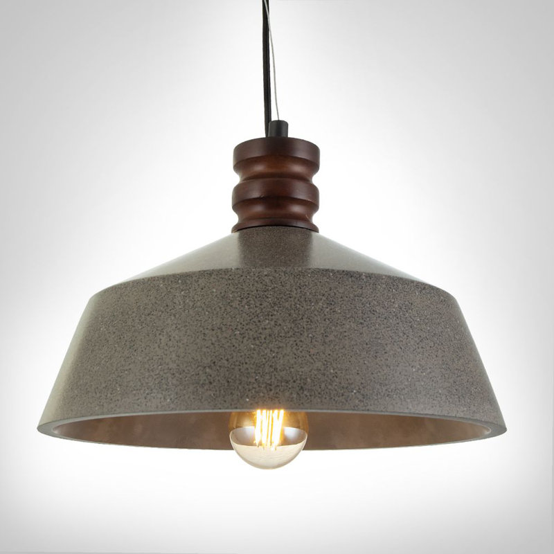 Vaasa 1 - Light Dome Pendant, Sandstone Black, Black