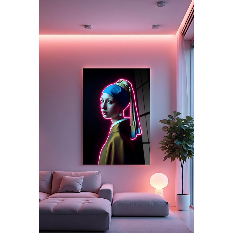 Peinture décorative en verre trempé, H 27,6 po x l 19,7 po