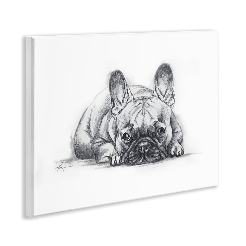  Art bouledogue français sur la sieste par Lindsay Kivi