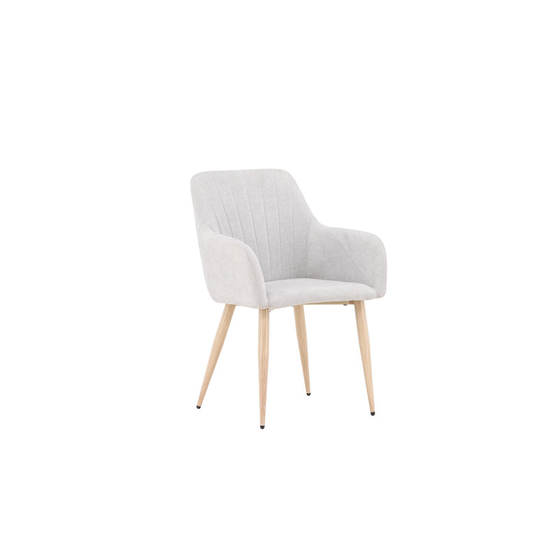 Dania 47cm H Polyester Upholstered Armchair in Gray