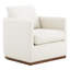 Fauteuil pivotant rembourré avec repose-pieds Bobbi-120869769