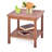 Arshaan Square Acacia Outdoor Side Table , 18'' in. W 18'' in. D