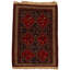 Hand Knotted Wool Area Rug in Red