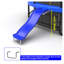 Accessoire de glissade de trampoline d'extérieur pour enfants - Accessoire de glissade de trampoline bleu résistant aux UV pour trampolines de 8 à 16 pi, sécuritaire pour les enfants de 3 ans et plus