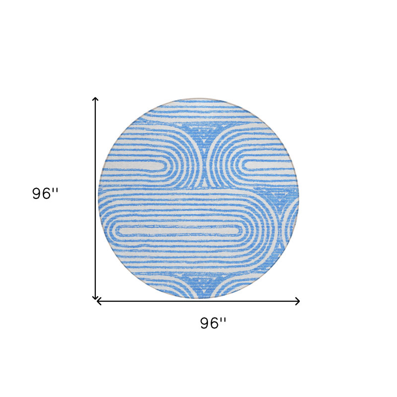 Tapis d'intérieur rond 8 po