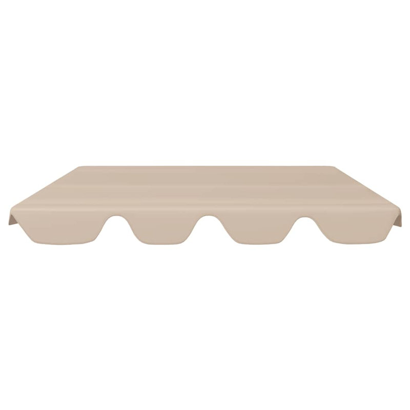 Replacement Canopy for Garden Swing 150/130x105/70 cm, Taupe, 18cm H x 122,5/145 cm W x 188cm D