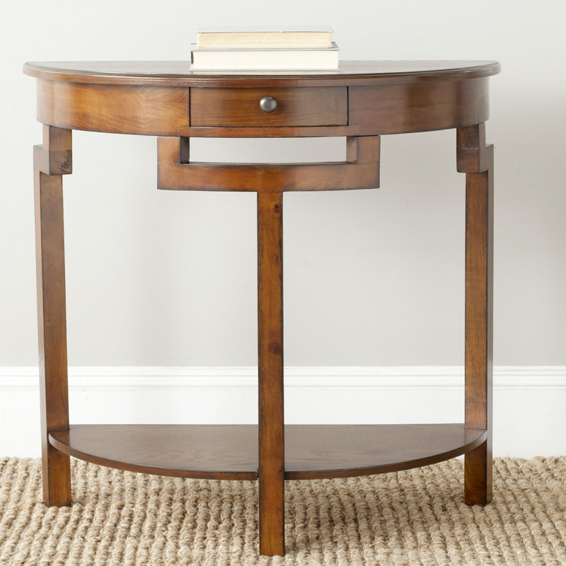 Evangelyne 31.9'' Solid Wood Console Table, Filbert Brown