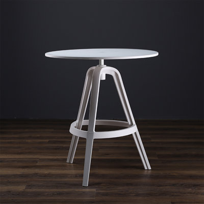 White Round Plastic Dining table