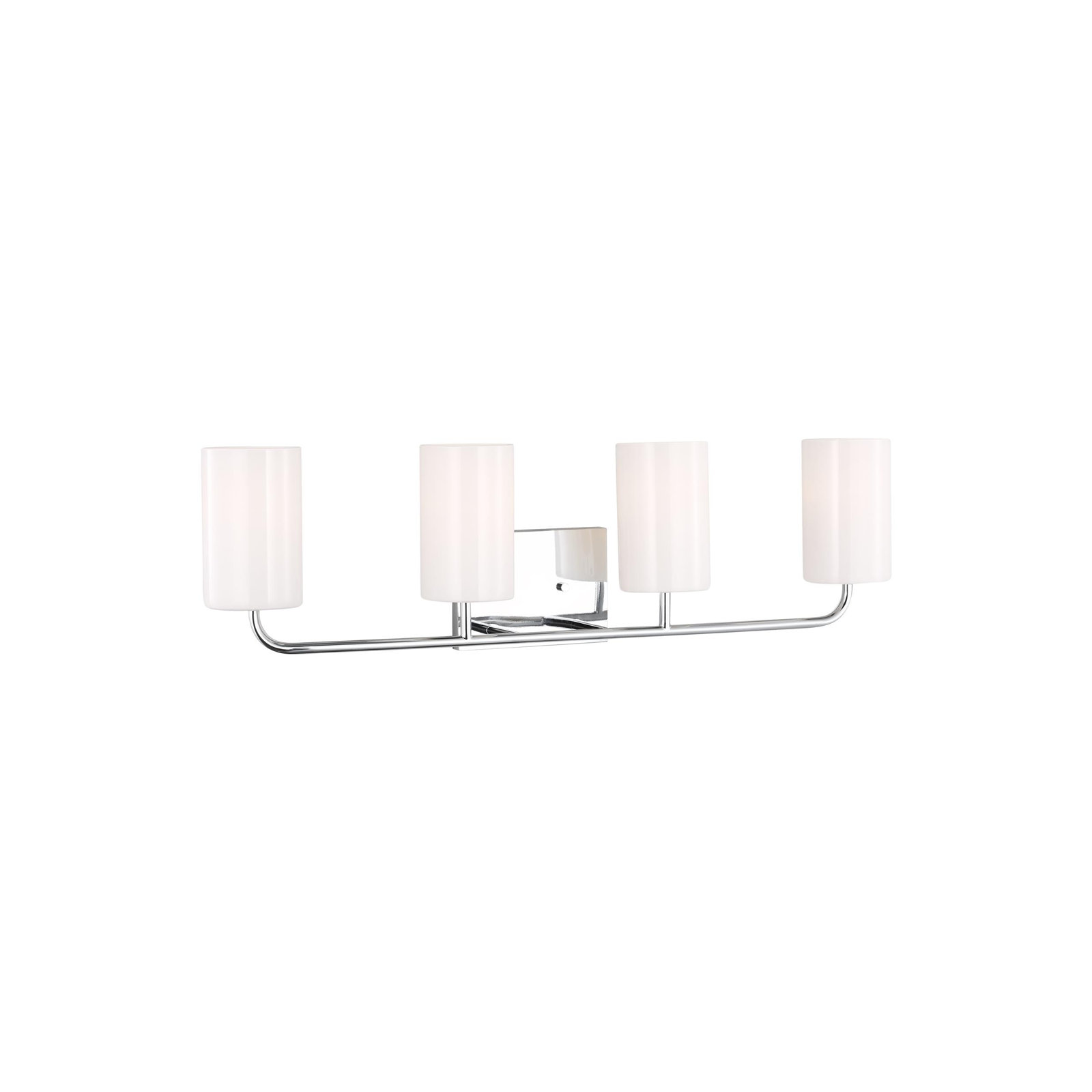4 Light Dimmable Vanity Light, Chrome, Yes