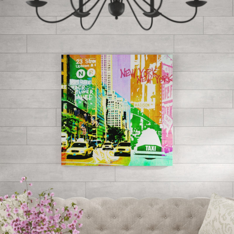 " Multitraff NYC II ", 36" H x 36" W, Plexi