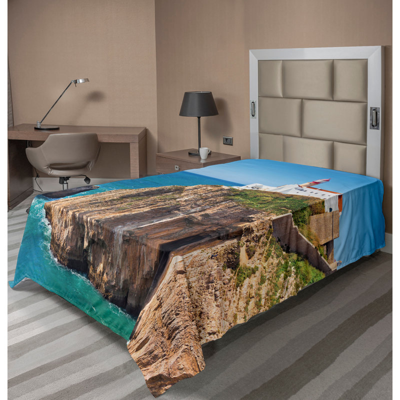 Multicolore Ambesonne, Drap plat pour lit simple