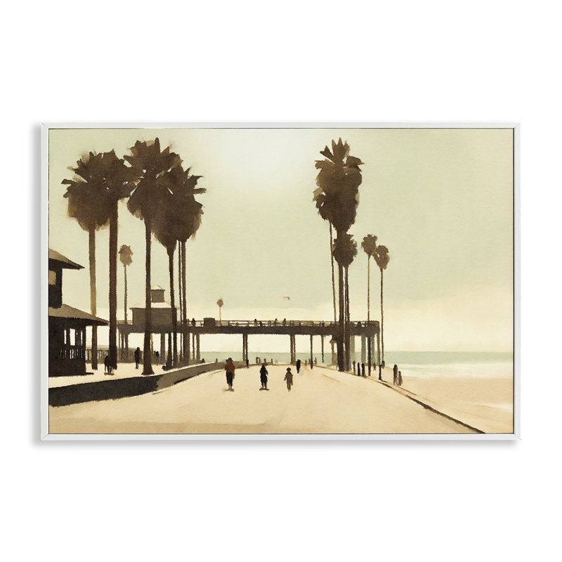 Art giclée sur la plage tropicale Stupell Industries par Noah Bay, H 16 po x l 24 po