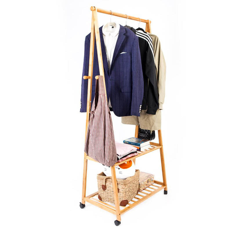Porte-vêtements en bambou l 29,53 po Philodendron
