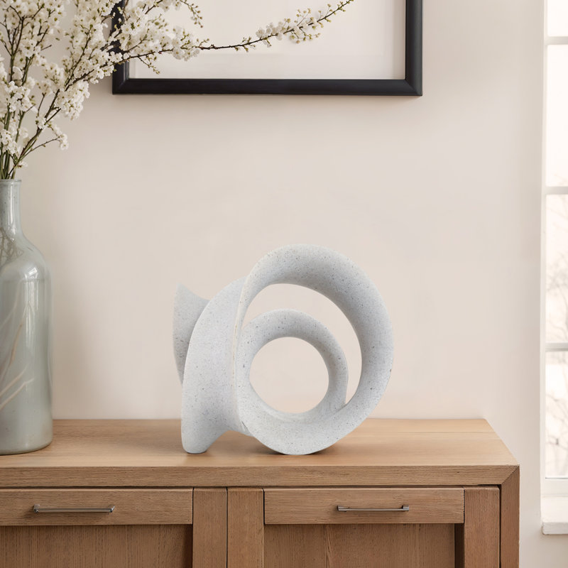 13" Menen Large Loop Statuary, Gray