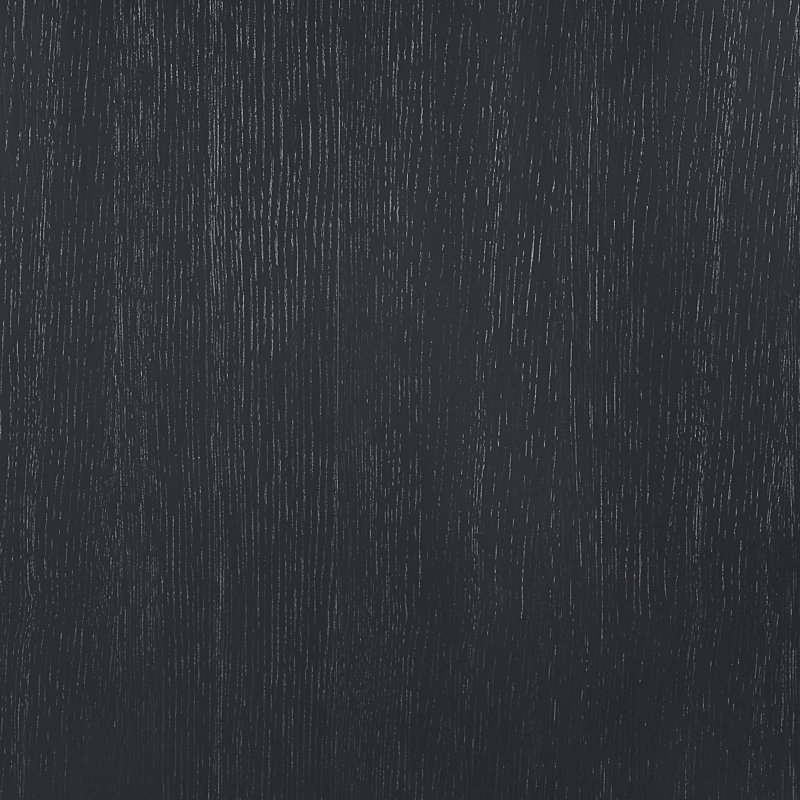 Gascon 112" - 160" Solid Wood And Oak Veneer Dining Table, Black