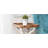  Square Rustic Wooden Accent Tray Top Nightstand Side Table, White Legs-492719590
