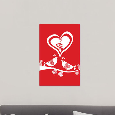 « valentine », impression sur toile tendue