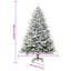  Artificial Christmas Tree Green And White 70.9" PVC