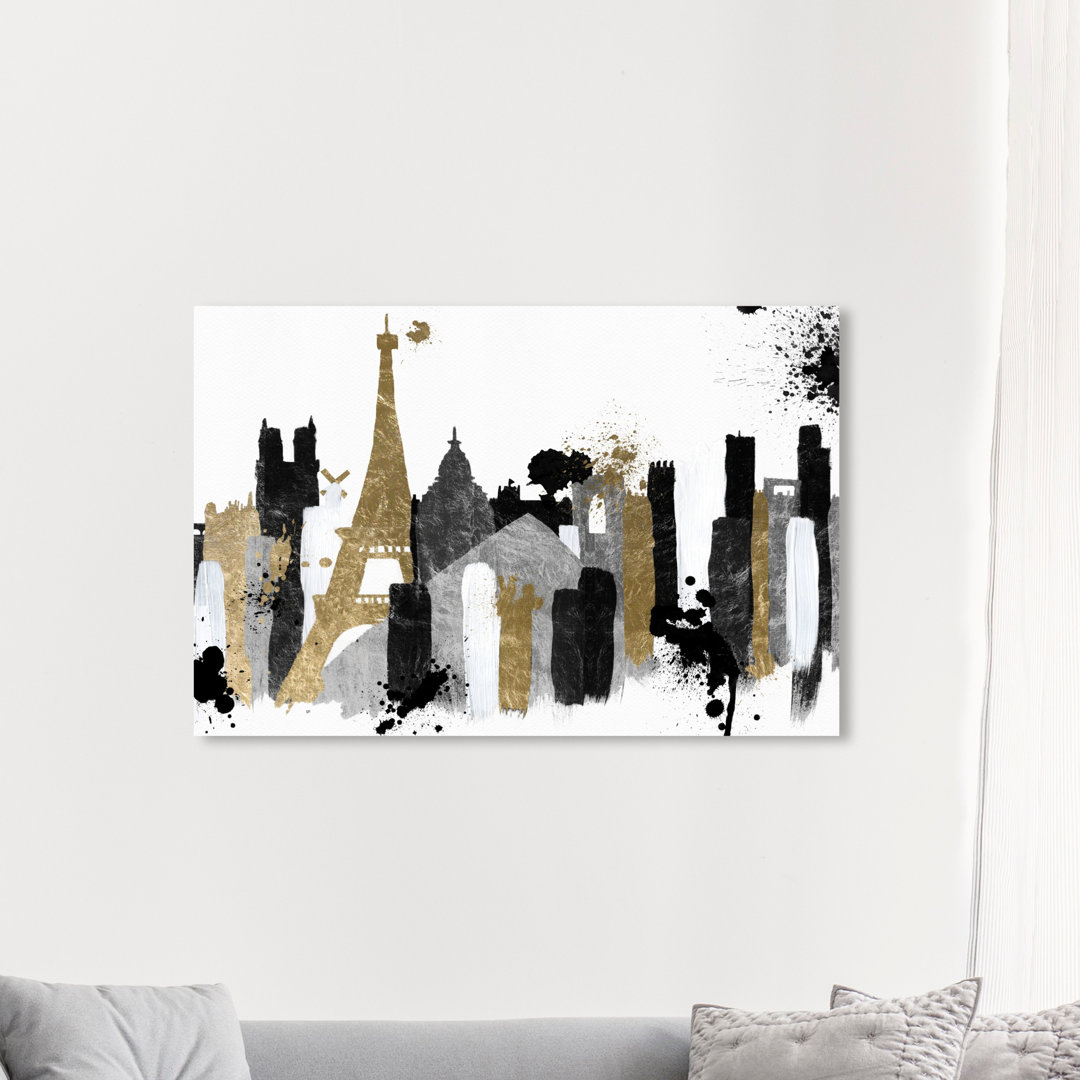 " Abstract Glamorous Paris, Modern & Contemporary Black " by Oliver Gal Etta Avenue™ 
