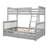 Evalee Kids Twin Over Full Bunk Bed with Drawers-2039043776