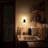 Night Lights Plug Into Wall, Dimmable Nightstand Light Light Sensor Square LED Sconces
