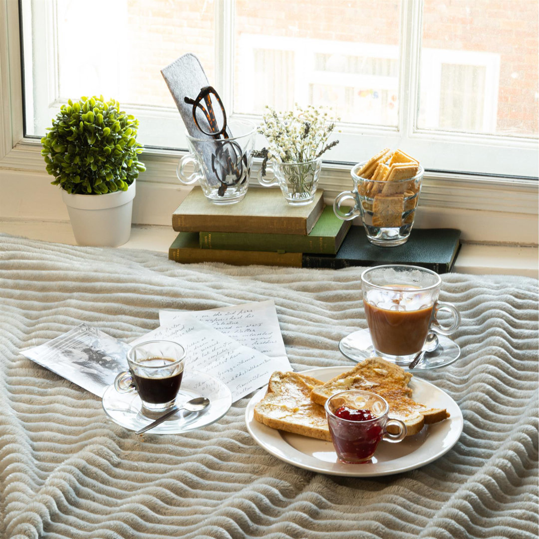 Bar Glass Cappuccino Saucers - 14cm