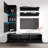 Wacker 63" Modern Floating Wall Mounted Entertainment Center with 16-Color LED Lighting, High Gloss Finish-578440310