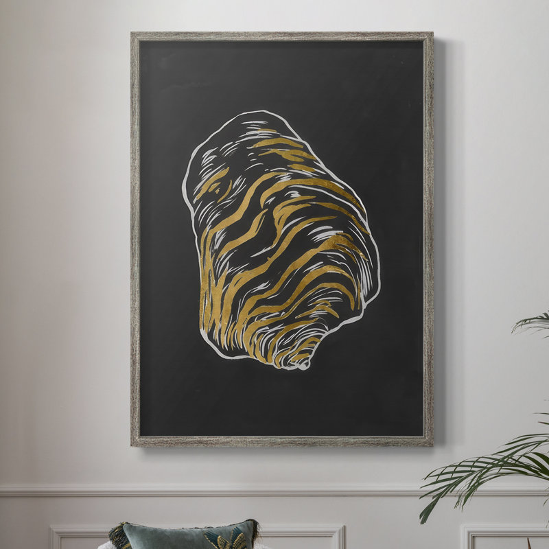 Night Shell II Framed Print - Solid Wood, 30" H x 24" W