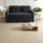 Multifunctional Sleeper Sofa, Chenille Upholstered With Usb & Storage, Black
