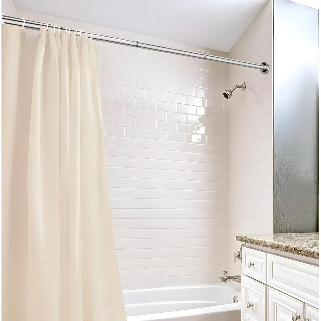 Shower Curtain Pole Extendable Curtain Poles, 115-198 Cm Tension Rods ,Non-Slip ,Shower Pole