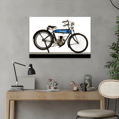 1930, Motobecane, 100 CC, B.M.A, Type MB3, paysage abstrait classique, art mural