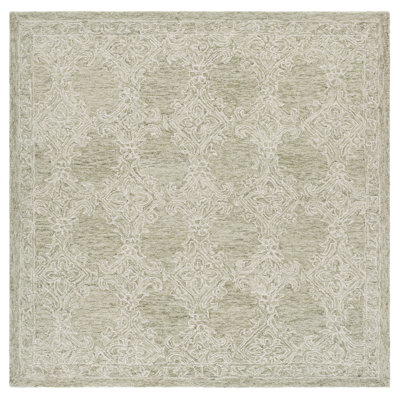 Abstract 561 Hand Tufted 80% Wool; 20% Cotton Damask Rug
