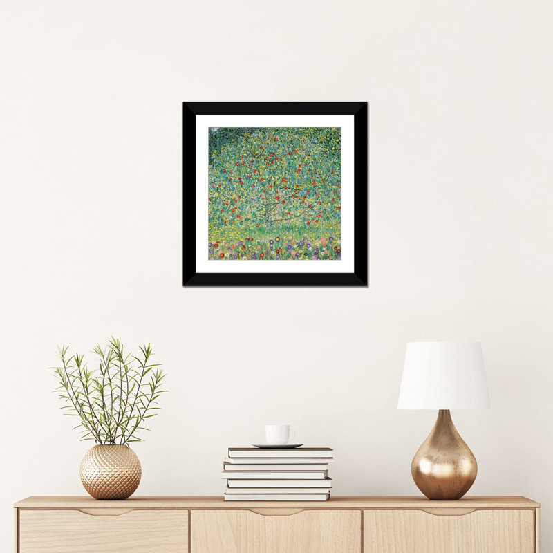 «Apple Tree I, 1912» par Gustav Klimt, reproduction d'art sur toile tendue, H 16 po x l 16 po x P 1 po, Blanc