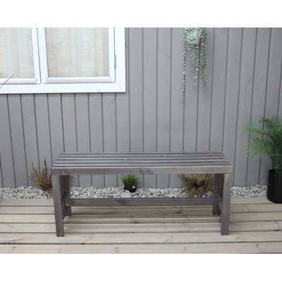 Madhav Solid Wood Pine Outdoor Bench